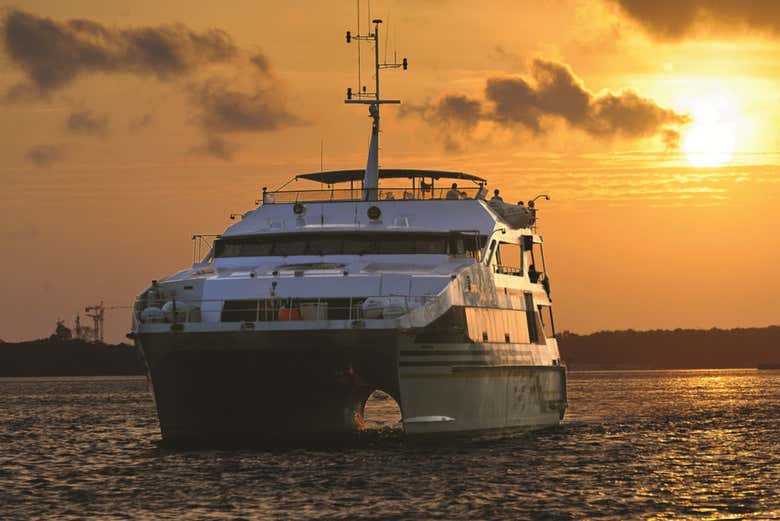 Catamaran jusqu’à l’île de Lembongan